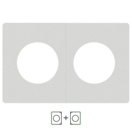 Schneider Odace Architecte - plaque de finition double - effet Béton - Réf : S955800-P