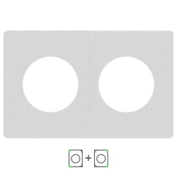 Schneider Odace Architecte - plaque de finition double - effet Béton - Réf : S955800-P