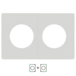 Schneider Odace Architecte - plaque de finition double - effet Béton - Réf : S955800-P