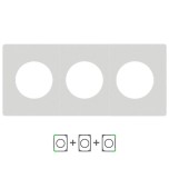 Schneider Odace Architecte - plaque de finition triple - effet Béton - Réf : S955800-P3