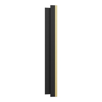 Schneider Odace - va-et-vient ou poussoir noir onyx - 10AX - avec plaque métal laiton - Réf : S940204-PL