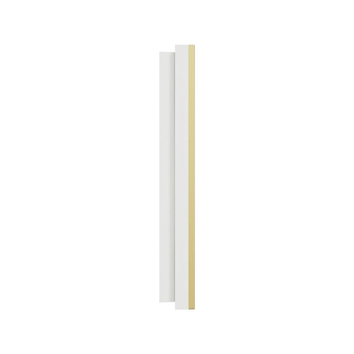 Schneider Odace - va-et-vient ou poussoir blanc craie - 10AX - avec plaque métal laiton blanc - Réf : S920204-PBL