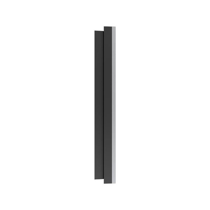Schneider Odace - va-et-vient ou poussoir à levier noir onyx - 10AX - avec plaque métal titane - Réf : S940203-PT