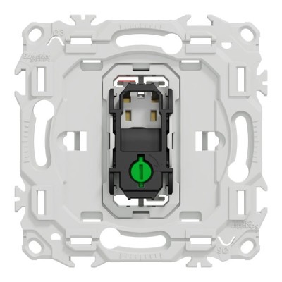 Schneider Odace - va-et-vient ou poussoir - 10AX - sans enjoliveur - Réf : S980204