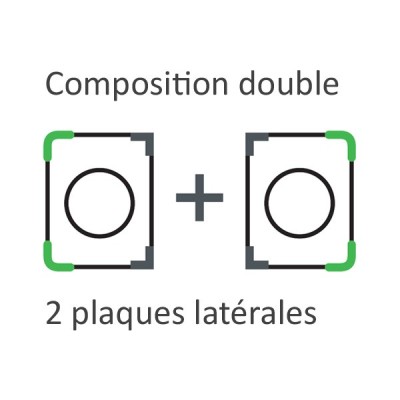Schneider Odace Architecte - plaque de finition latérale - effet Terrazzo - Réf : S954800