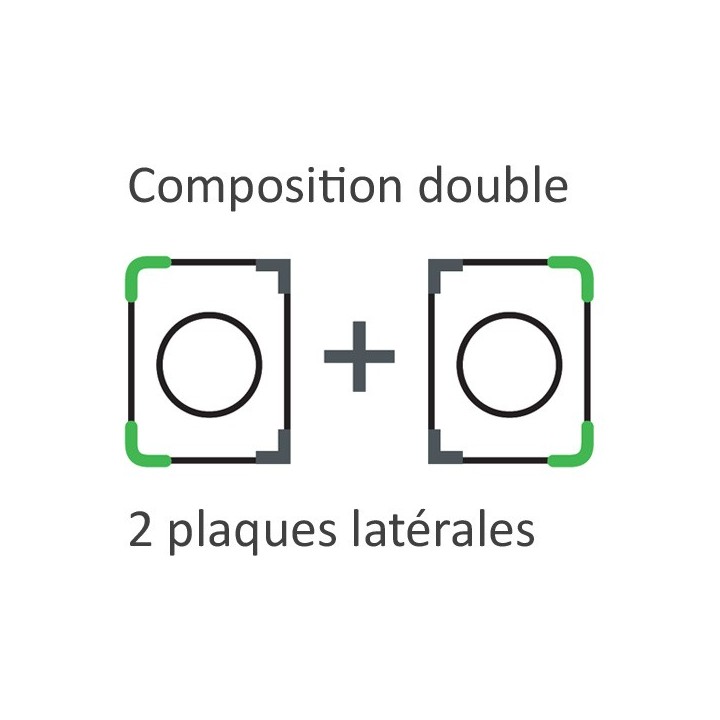 Schneider Odace Architecte - plaque de finition latérale - effet Terrazzo - Réf : S954800