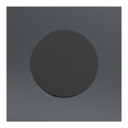 Schneider Odace - va-et-vient ou poussoir noir onyx - 10AX - avec plaque métal effet perle noire - Réf : S940204-PPN