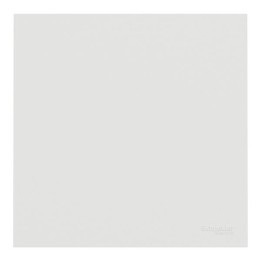 Schneider Odace - va-et-vient ou poussoir intégral - 10AX - avec enjoliveur et plaque - blanc craie - Réf : S980204-PB