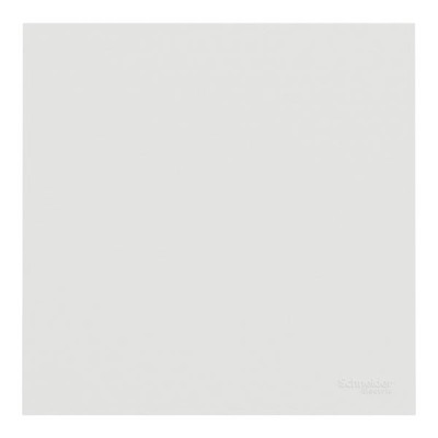 Schneider Odace - va-et-vient ou poussoir intégral - 10AX - avec enjoliveur et plaque - blanc craie - Réf : S980204-PB