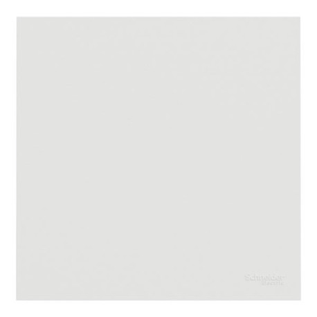 Schneider Odace - va-et-vient ou poussoir intégral - 10AX - avec enjoliveur et plaque - blanc craie - Réf : S980204-PB
