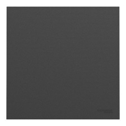 Schneider Odace - va-et-vient ou poussoir intégral - 10AX - avec enjoliveur et plaque - noir onyx - Réf : S980204-PN