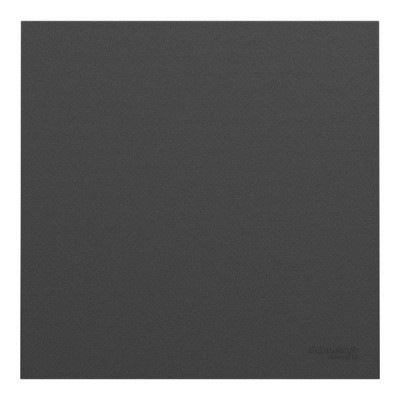 Schneider Odace - va-et-vient ou poussoir intégral - 10AX - avec enjoliveur et plaque - noir onyx - Réf : S980204-PN