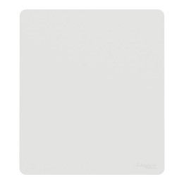 Schneider Odace - va-et-vient ou poussoir intégral - 10AX - avec enjoliveur et plaque Architecte - blanc - Réf : S980204-PBA