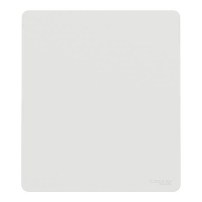 Schneider Odace - va-et-vient ou poussoir intégral - 10AX - avec enjoliveur et plaque Architecte - blanc - Réf : S980204-PBA