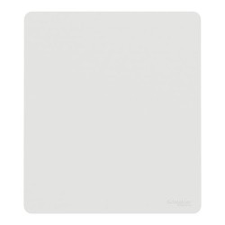 Schneider Odace - va-et-vient ou poussoir intégral - 10AX - avec enjoliveur et plaque Architecte - blanc - Réf : S980204-PBA
