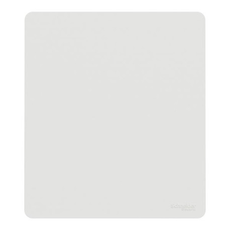 Schneider Odace - va-et-vient ou poussoir intégral - 10AX - avec enjoliveur et plaque Architecte - blanc - Réf : S980204-PBA