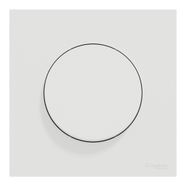 Schneider Odace - va-et-vient ou poussoir avec plaque de finition - 10AX - blanc craie - Réf : S920204-P