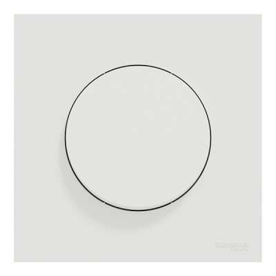 Schneider Odace - va-et-vient ou poussoir avec plaque de finition - 10AX - blanc craie - Réf : S920204-P