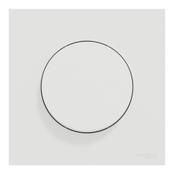 Schneider Odace - va-et-vient ou poussoir avec plaque de finition - 10AX - blanc craie - Réf : S920204-P