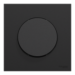 Schneider Odace - va-et-vient ou poussoir avec plaque de finition - 10AX - noir onyx - Réf : S940204-P