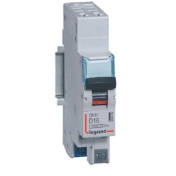 Legrand - Disjoncteur Phase+Neutre DNX³4500 6kA arrivée et sortie borne automatique - 1P+N 230V~ 16A courbe D - Réf : 406809
