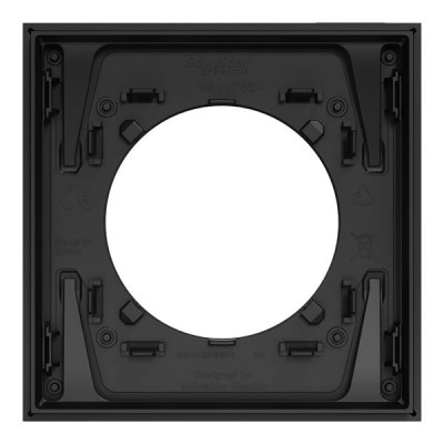Schneider Odace - prise 2P+T affleurante + chargeur USB-C 18W noir avec plaque de finition gris basalte - Réf : S940042-PGB