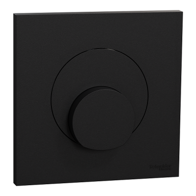 Schneider Odace - sortie de câble - serre câble 6 à 12 mm² - avec plaque de finition noir onyx - Réf : S940662-P