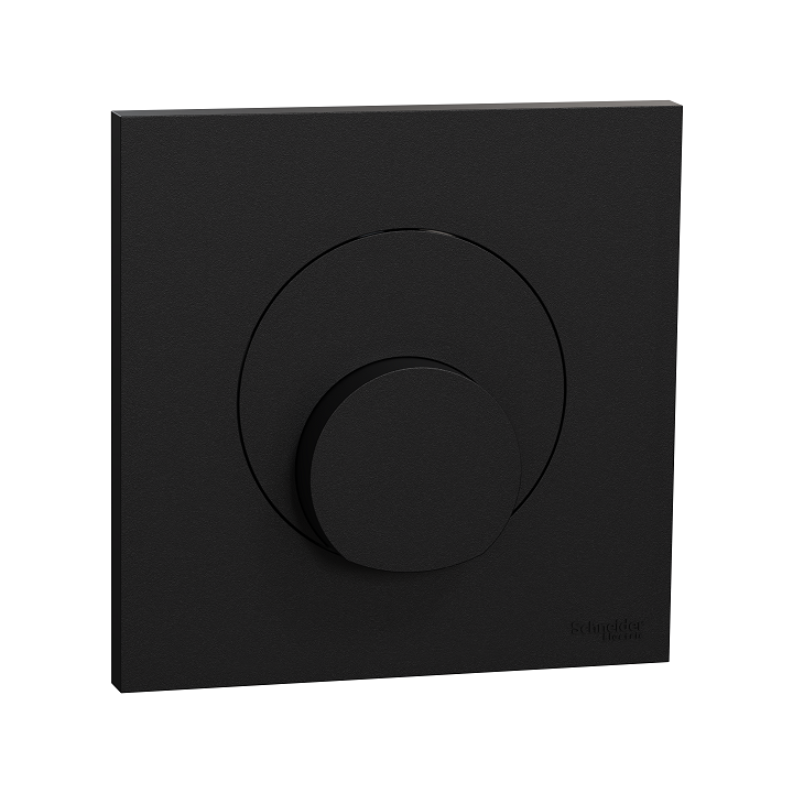 Schneider Odace - sortie de câble - serre câble 6 à 12 mm² - avec plaque de finition noir onyx - Réf : S940662-P