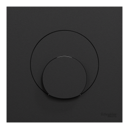Schneider Odace - sortie de câble - serre câble 6 à 12 mm² - avec plaque de finition noir onyx - Réf : S940662-P
