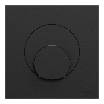 Schneider Odace - sortie de câble - serre câble 6 à 12 mm² - avec plaque de finition noir onyx - Réf : S940662-P