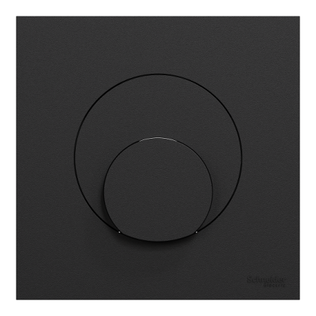Schneider Odace - sortie de câble - serre câble 6 à 12 mm² - avec plaque de finition noir onyx - Réf : S940662-P