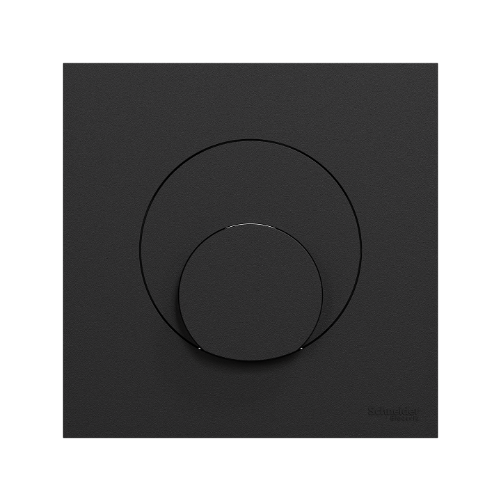 Schneider Odace - sortie de câble - serre câble 6 à 12 mm² - avec plaque de finition noir onyx - Réf : S940662-P