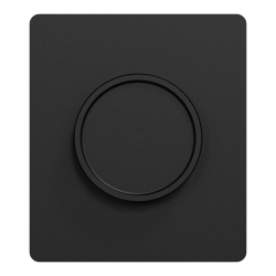 Schneider Odace - variateur de lumière universel 2 ou 3 fils - rotatif - noir onyx avec sa plaque Architecte - Réf : S940519-PA