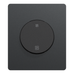 Schneider Odace - inter ou poussoir VMC 2 vitesses - 10AX - noir onyx - Réf : S940233-PA