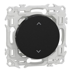 Schneider - Wiser - interrupteur volet-roulant connecté 4A zigbee - noir onyx - Réf : S940567