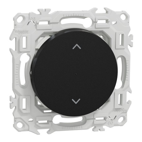 Schneider - Wiser - interrupteur volet-roulant connecté 4A zigbee - noir onyx - Réf : S940567