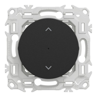 Schneider - Wiser Odace - interrupteur volet-roulant connecté 4A zigbee - noir onyx - Réf : S940567