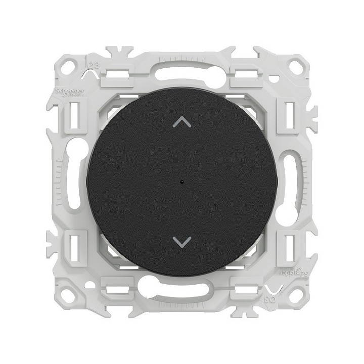 Schneider - Wiser Odace - interrupteur volet-roulant connecté 4A zigbee - noir onyx - Réf : S940567