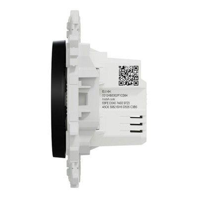 Schneider - Wiser Odace - interrupteur volet-roulant connecté 4A zigbee - noir onyx - Réf : S940567