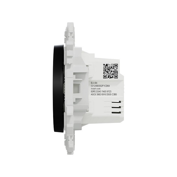 Schneider - Wiser Odace - interrupteur volet-roulant connecté 4A zigbee - noir onyx - Réf : S940567