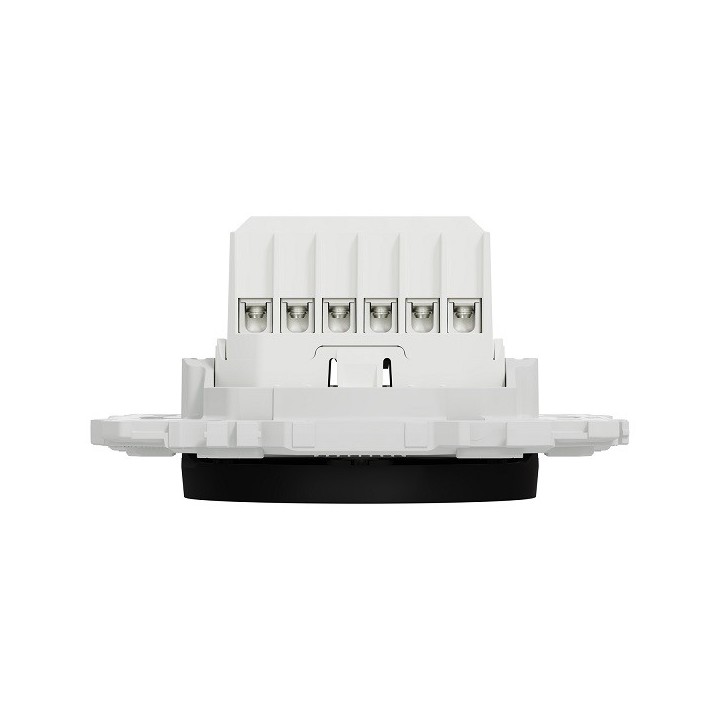 Schneider - Wiser Odace - interrupteur volet-roulant connecté 4A zigbee - noir onyx - Réf : S940567