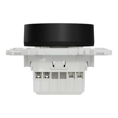Schneider - Wiser Odace - variateur rotatif connecté 2 ou 3 fils zigbee - noir onyx - Réf : S940513