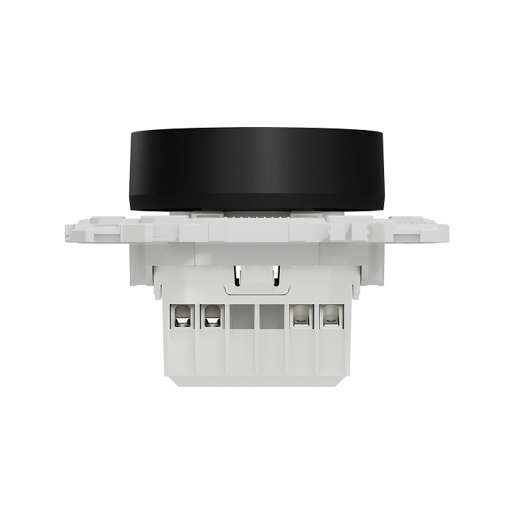 Schneider - Wiser Odace - variateur rotatif connecté 2 ou 3 fils zigbee - noir onyx - Réf : S940513
