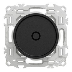 Schneider - Wiser - variateur rotatif connecté 2 ou 3 fils zigbee - noir onyx - Réf : S940513