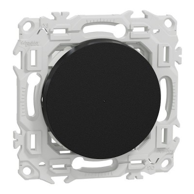 Schneider - Wiser Odace - bouton poussoir connecté 3 fils 10A zigbee - noir onyx - Réf : S940530