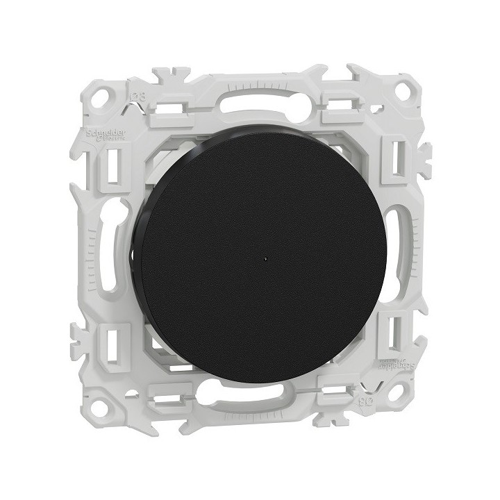 Schneider - Wiser Odace - bouton poussoir connecté 3 fils 10A zigbee - noir onyx - Réf : S940530