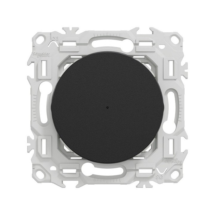 Schneider - Wiser - bouton poussoir connecté 3 fils 10A zigbee - noir onyx - Réf : S940530