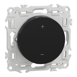 Schneider - Wiser Odace - thermostat connecté filaire 2A zigbee - noir onyx - Réf : S940502