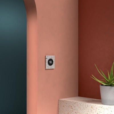 Schneider - Wiser Odace - thermostat connecté filaire 2A zigbee - noir onyx - Réf : S940502
