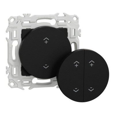 Schneider - Wiser Odace - interrupteur centralisé sans fils 2 ou 4 boutons - noir onyx - Réf : S940531